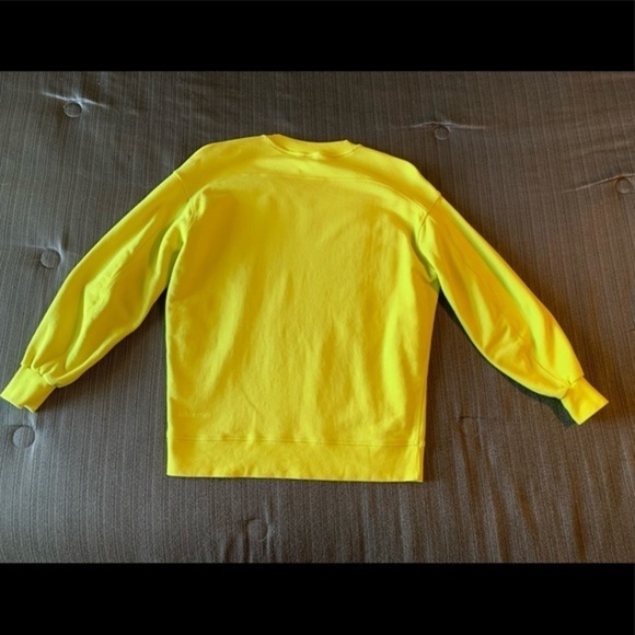 Lululemon Perfectly Oversized Crew Sweatshirt Soleil Neon Yellow Size 4 - Picture 7 of 13